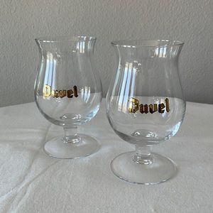 Duvel beer tulip glasses set of 2